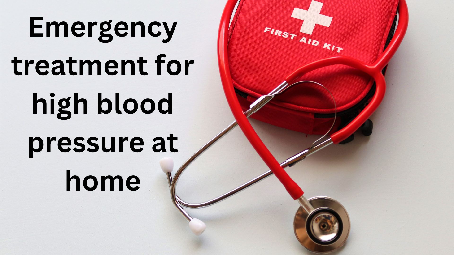 Emergency treatment for high blood pressure at home